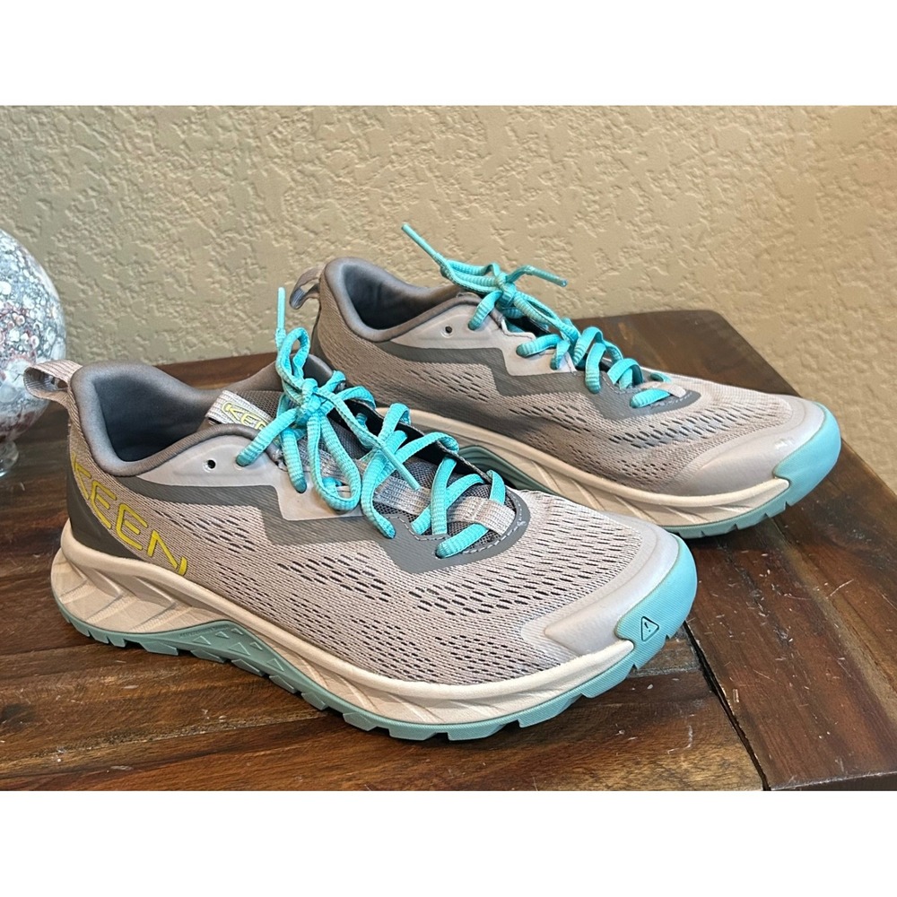 KEEN NXIS Speed Hiking Shoes Women 8‎ Gray Teal Trail Sneaker 1029008 - Picture 3 of 11